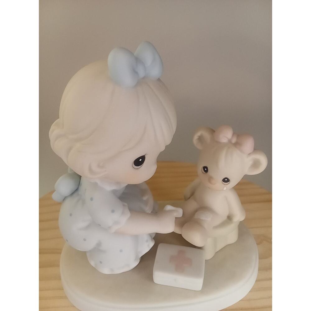 1994 Precious Moments Caring Girl Bear No Box Members Only - Picture 2 of 7